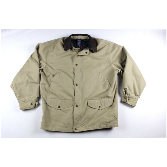 Vintage 90s Gant Mens Leather Trim Jacket Size L